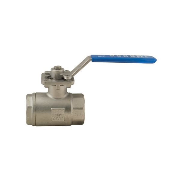 Bonomi North America 1/4in FULL PORT 2-PIECE STAINLESS STEEL DIRECT MOUNT BALL VALVE 3100-1/4 - main